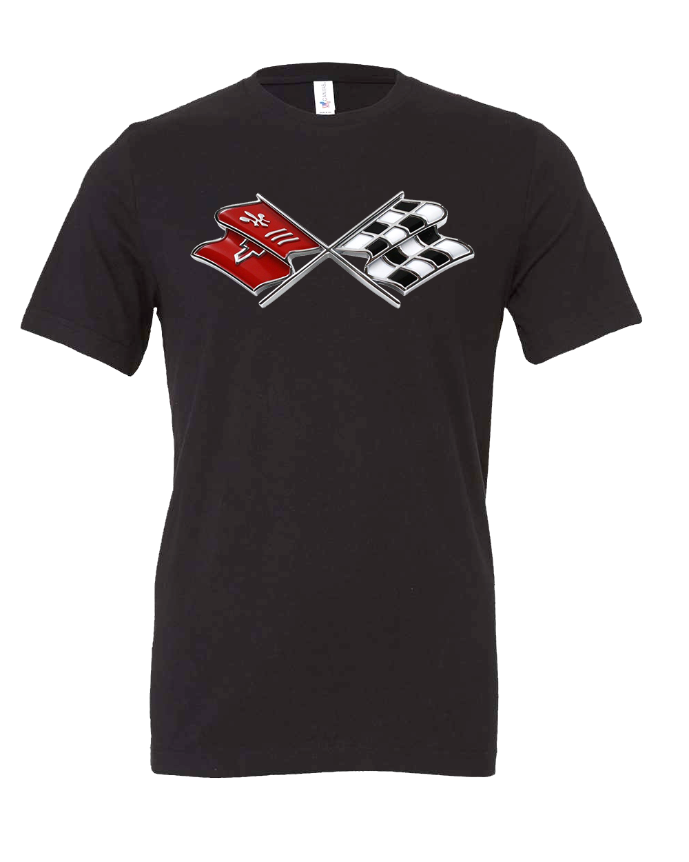 The Chevrolet Cross Flags Corvette Impala Tee T-Shirt