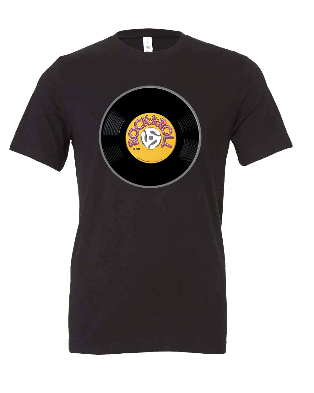 Rock and Roll 45 record T-shirt