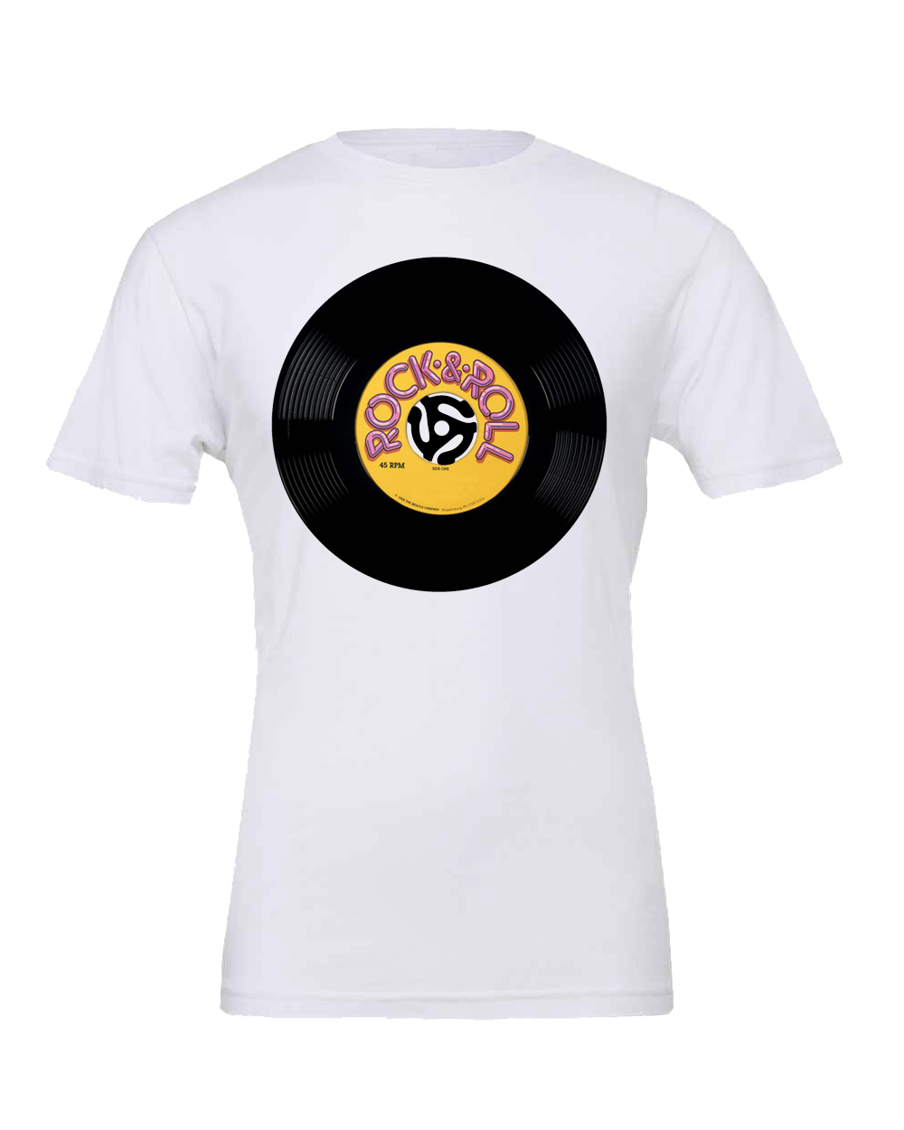 Rock and Roll 45 record T-shirt