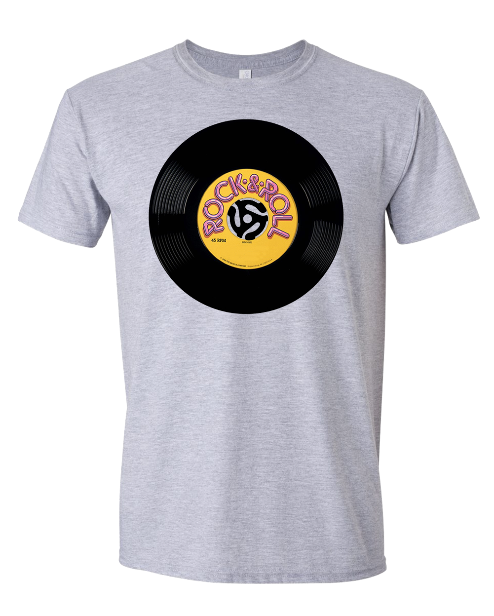 Rock and Roll 45 record T-shirt