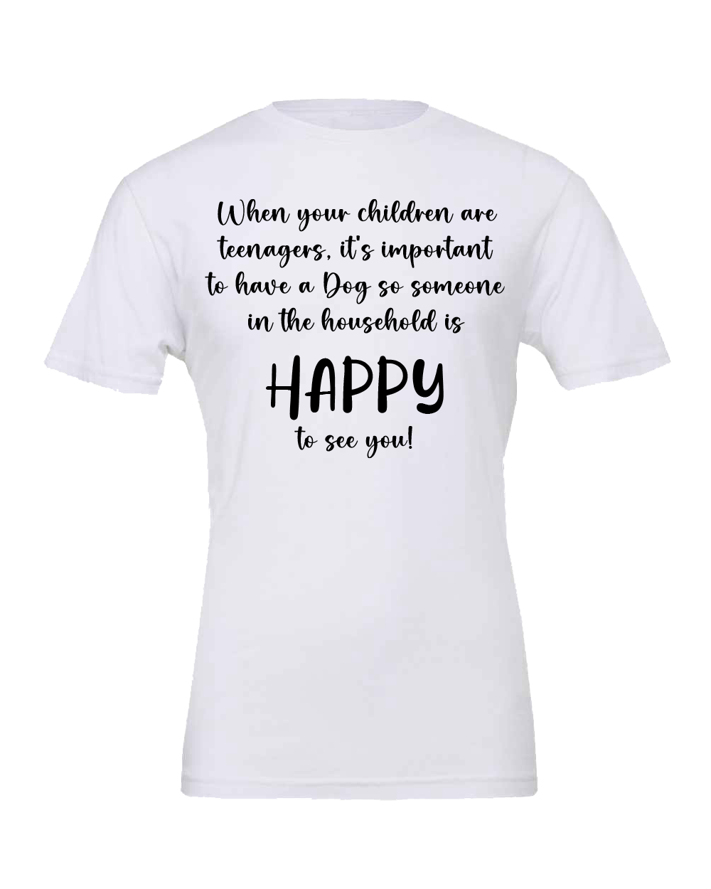 Funny Happy Dog tees T-Shirt