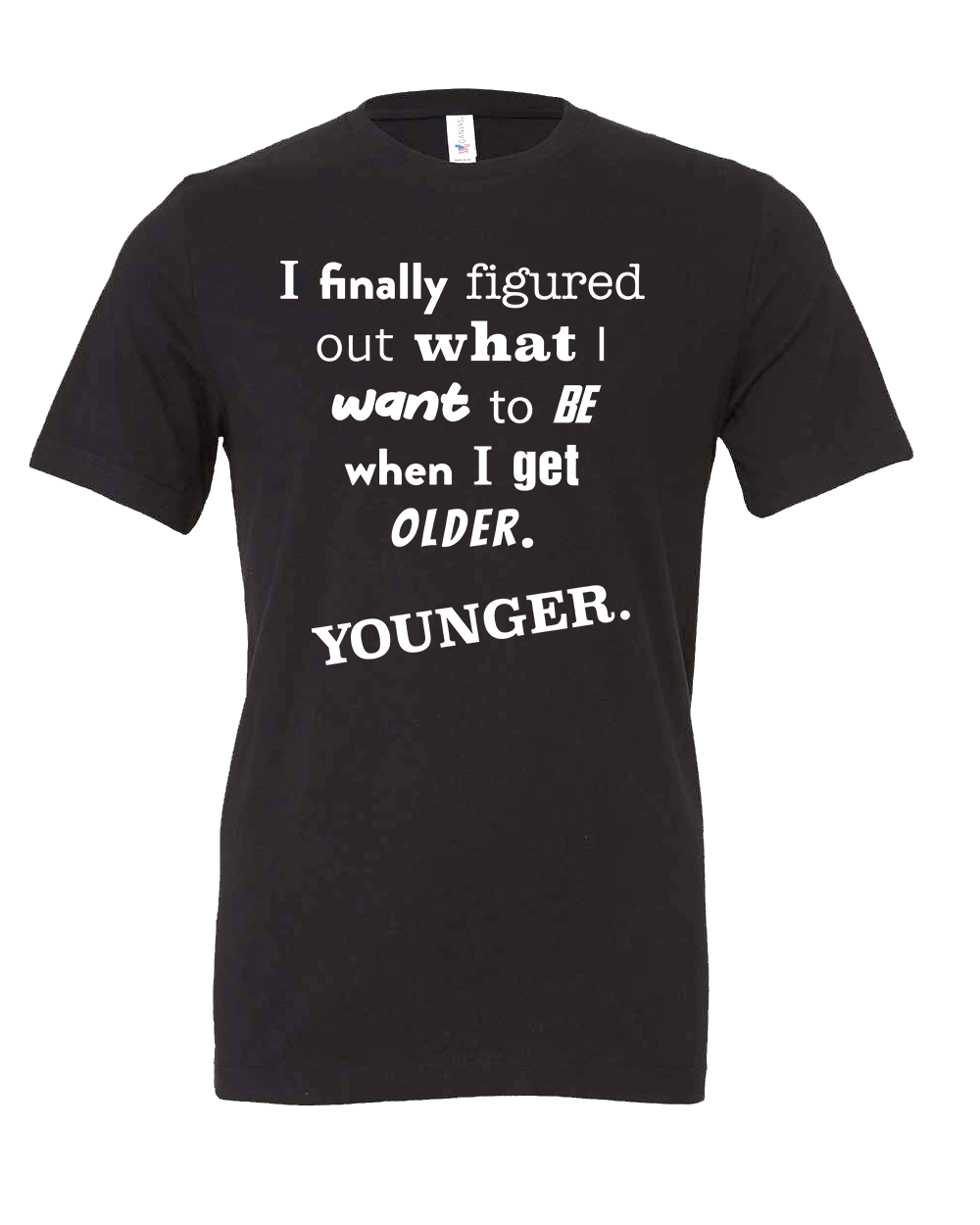 Getting old or becoming younger T-shirt