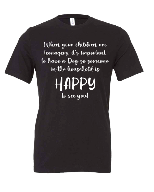 Funny Happy Dog tees T-Shirt